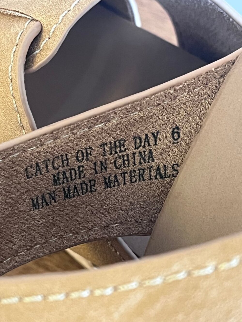 NEW! Corky's "Catch Of The Day" Cork Wedge Sandal Comfort Platform Camel/Tan 6 - Picture 13 of 13